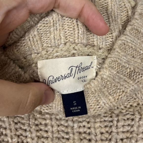 Universal Thread Striped Pullover Ribbed Knit Sweater Sz S Cozy - Picture 5 of 7
